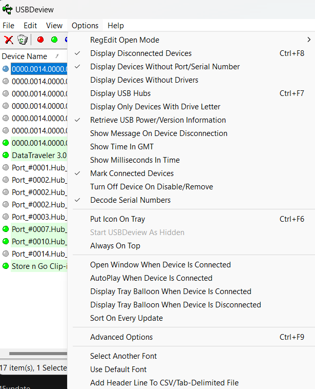 USB TreeView