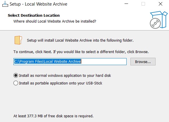 Local Website Archive Lite